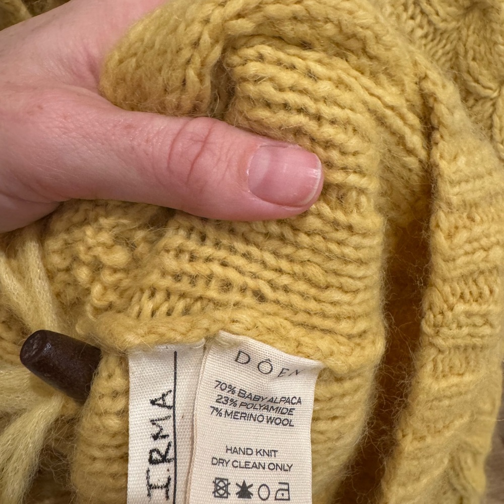 NWT Doen Rive Cardigan in Chamomile, size XS - Picture 6 of 6